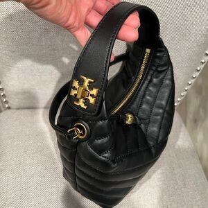 Tory Burch Black Quilted Leather Shoulder Bag
